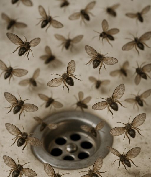 Flying drain flies